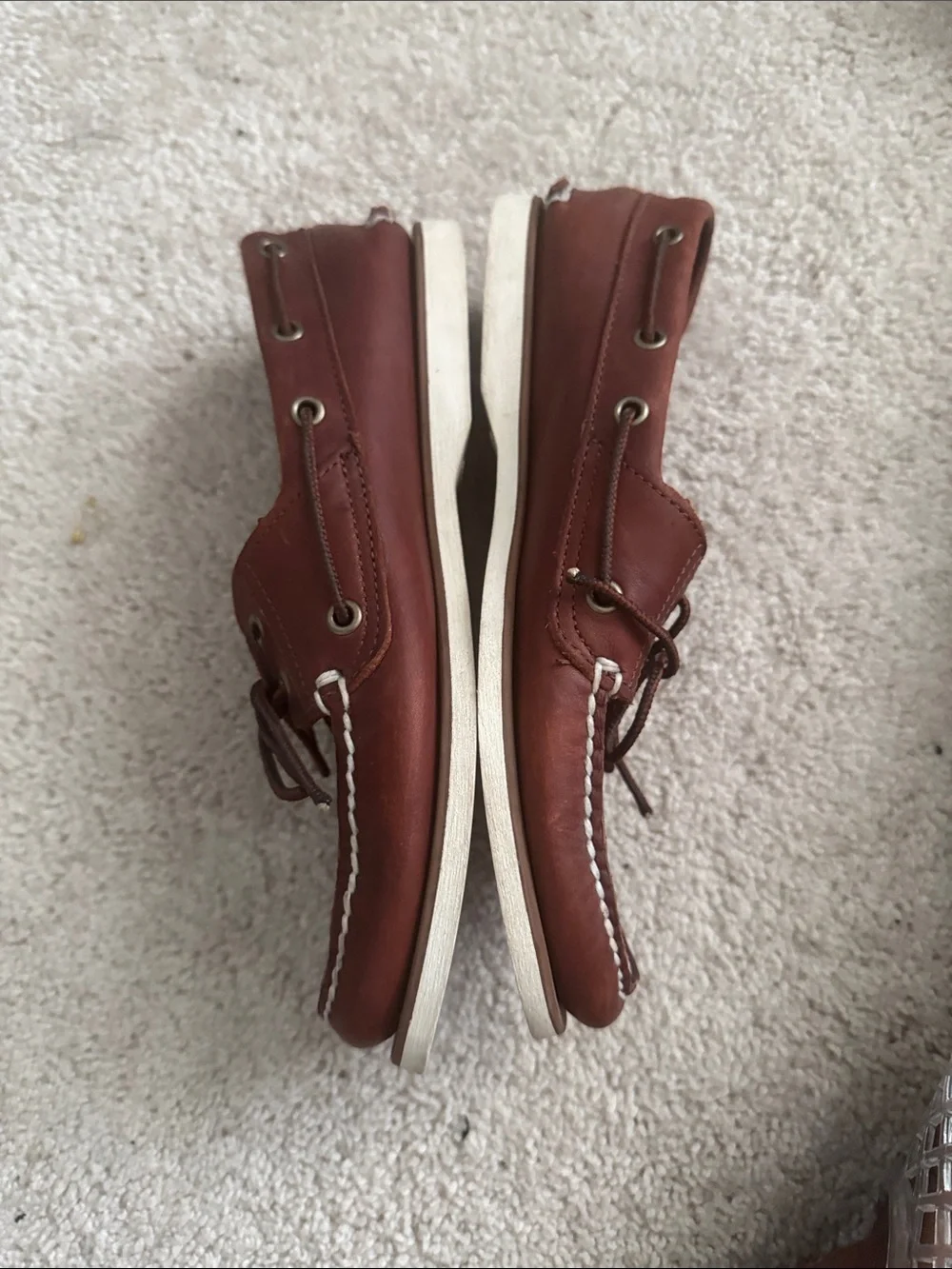 Timberland Men's Chestnut Leather Boat Shoes